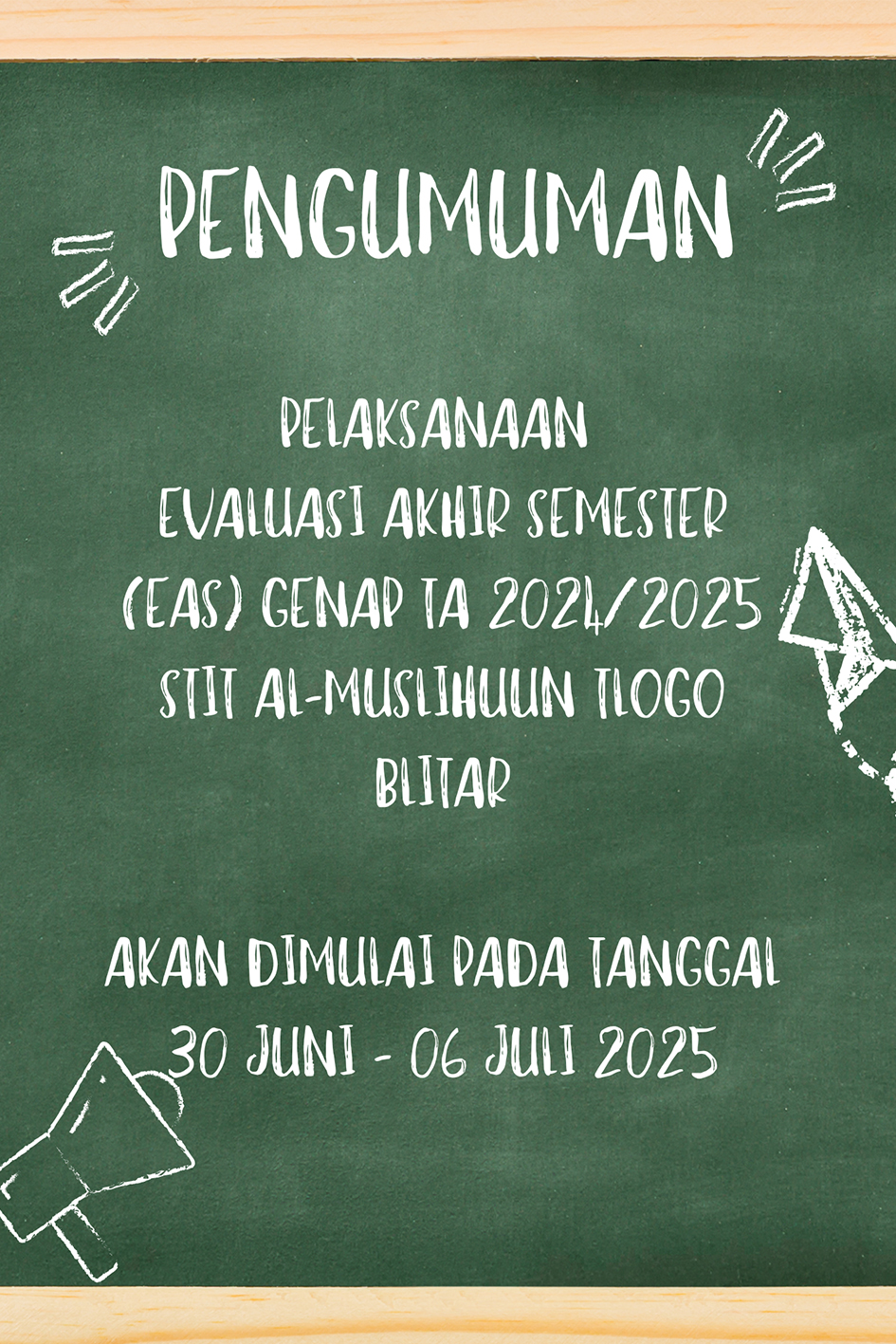 Evaluasi Akhir Semester Genap TA 2024/2025
